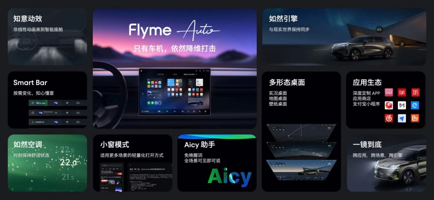 魅族20系列2999起，Flyme Auto车机系统正式发布