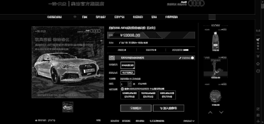 RS 6 Avant 碳纤维套件预定界面