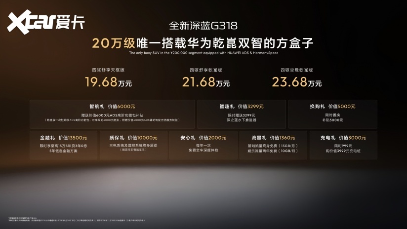 华为乾崑双智加持，全新深蓝G318成都车展上市19.68万元起！352.png
