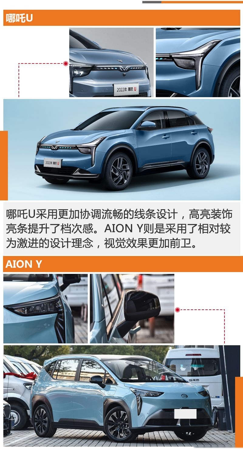 十几万就能买的高品质纯电SUV 哪吒U对比广汽AION Y