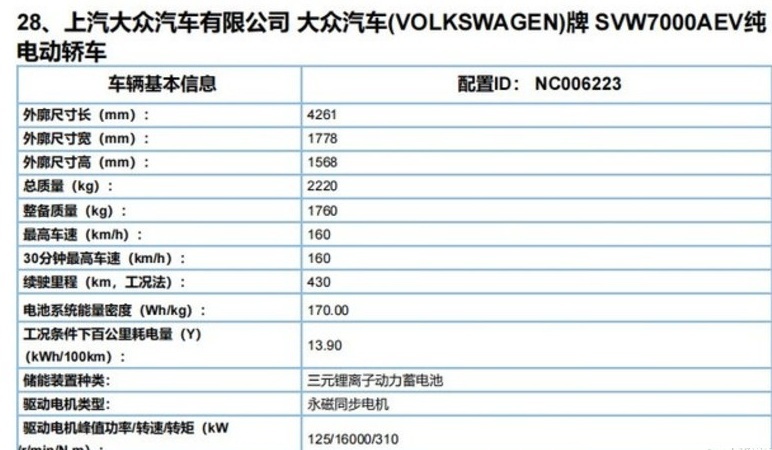 上汽大众ID.3将于8月亮相，纯电续航430公里，就看价格了！