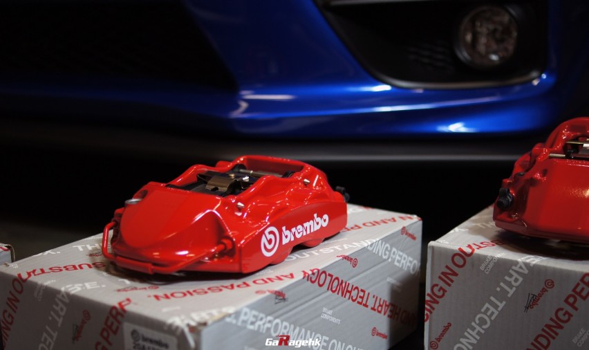 狂野之蓝，斯巴鲁WRX STI改装Brembo GT刹车套件