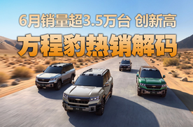 “大小王”包揽细分冠亚军，方程豹6月狂卖35607台，再破纪录