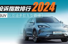 2024年SUV投诉指数排行：比亚迪多车霸榜