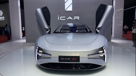 纯电双门轿跑，奇瑞新能源iCAR-GT概念车亮相上海车展