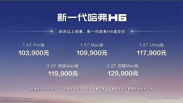 传承至今的高质价比 新一代哈弗H6上市 综合优惠后10.39-12.9