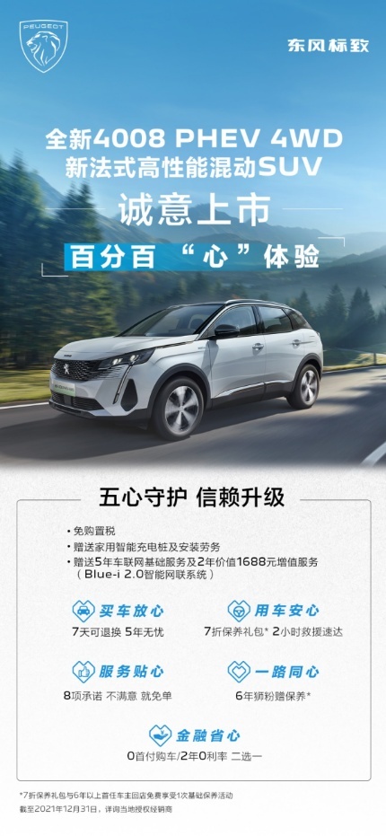狮粉福利来了！积分银行4保加码，东风标致最贴心的权益政策