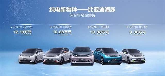 属于年轻的纯电精品 比亚迪海豚上市 售价9.38-12.18万元