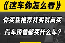 汽车销售们平时都会买什么车？