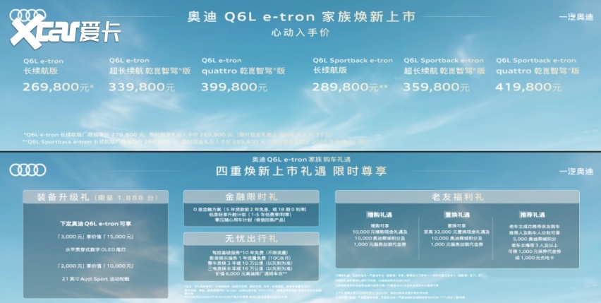 华为智驾！奥迪A6Le-tronQ6Le-tron双旗舰上市