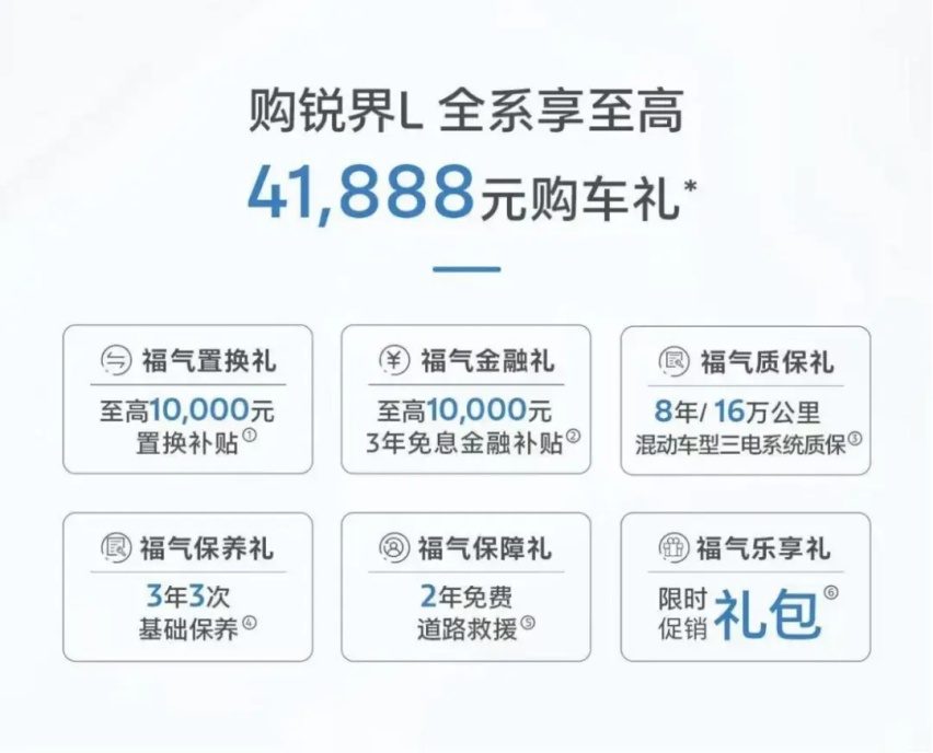2025款福特锐界L混动“浓香型”上市，24.68万享混动大七座SUV