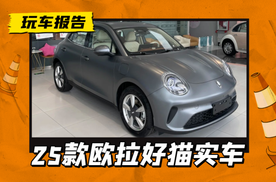 外观小刀微调，换悬浮大屏+新方向盘，2025款欧拉好猫实车到店