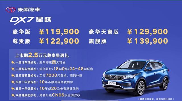 ​东南DX7星跃上市 11.99万元起售