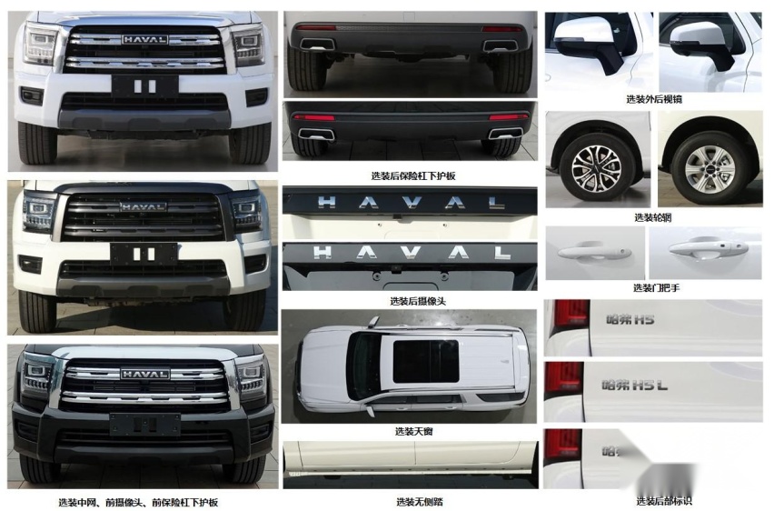 哈弗H5复活：轴距3140mm 定位大型SUV 全系2.0T发动机