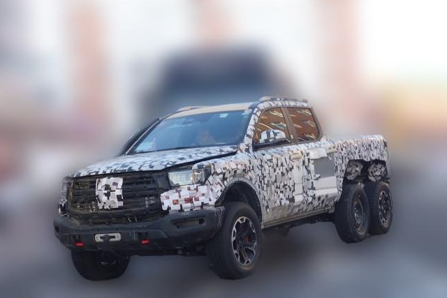 长城山海炮6x6版本谍照曝光，亮相后的正式名称会是什么？