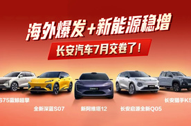 海外交付+新能源交付迎来双增长，长安汽车底气拉满，7月交上高分答卷了！
