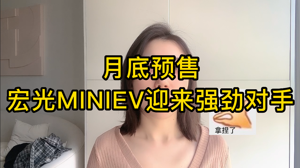 月底预售，宏光MINIEV迎来强劲对手