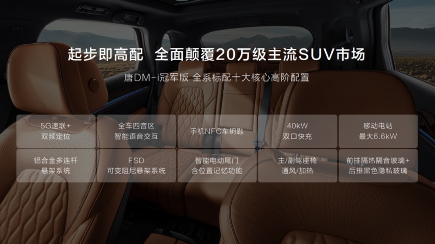 全面颠覆20到30万元轿车与SUV市场，比亚迪汉EV/唐DM-i冠军版