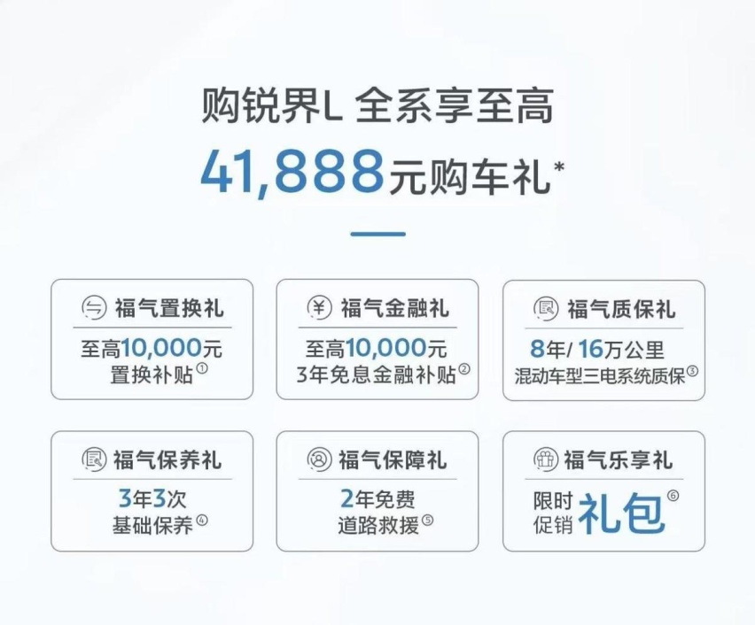 2025款福特锐界L混动“浓香型”超值上市，24.68万元享混动大七座