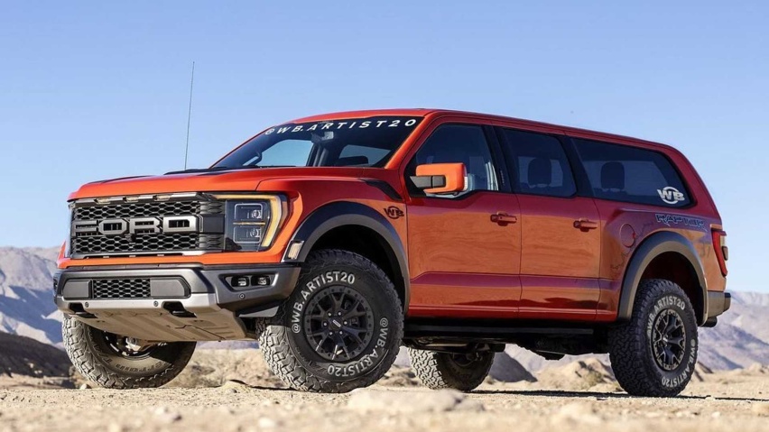 将变身SUV？ 福特F-150猛禽渲染图发布