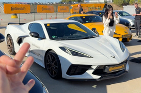 科尔维特C8 V8美系中置超跑赛道感受