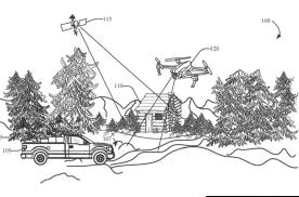 福特“可部署无人机”专利图 可探测地形 选择最佳路径
