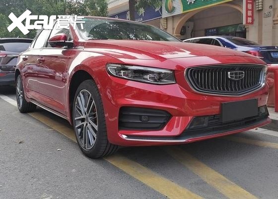 全新吉利preface再现身黑色涂装大方车宽1869mm