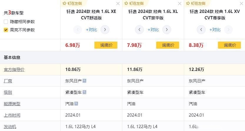 这还是合资车吗，优惠后起售价6.98万，标配六个安全气囊