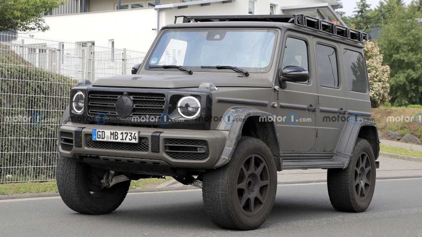奔驰AMG G级 4x4军绿哑光色谍照曝光 增加越野性能/有望年内发布