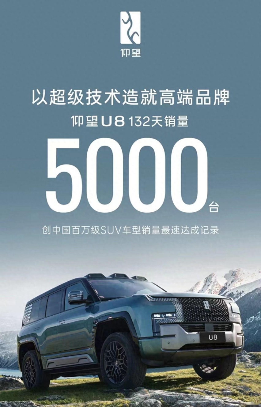 132天交付5000台，仰望U8真的切中了国人的用车需求？