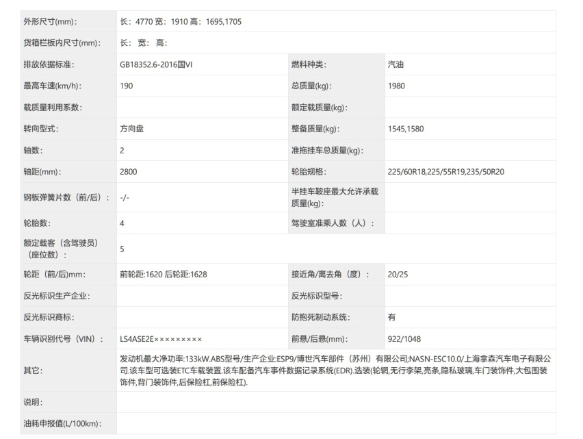 外形更激进 全新款长安CS75 Plus申报图曝光