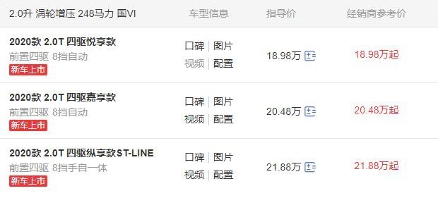 性价比之选！2.0T+8AT全系配四驱，福特锐际真的香