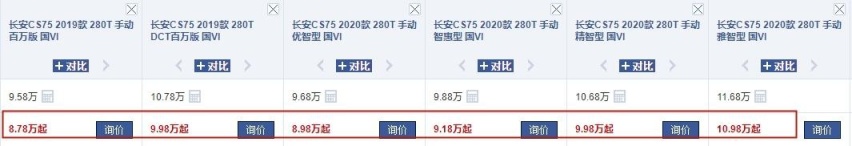 入门就配178匹，月均销量5位数，长安CS75是真有实力
