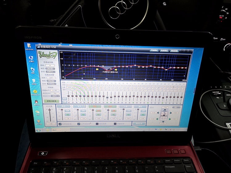 奥迪A4汽车音响升级黄金声学，古铜DSP406，享受新的体验
