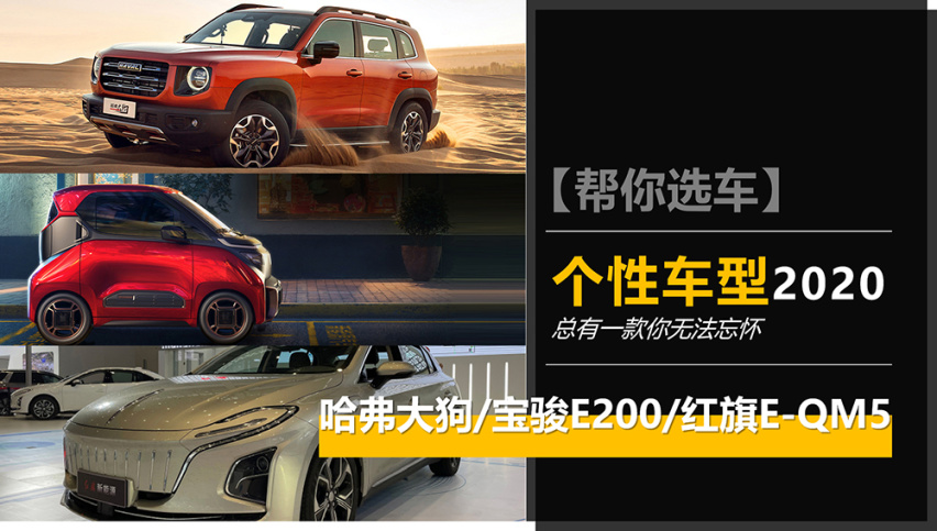个性车型盘点--哈弗大狗/宝骏E200/红旗E-QM5