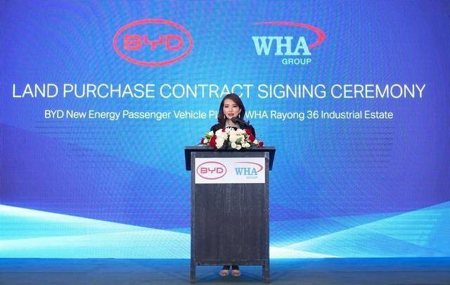 比亚迪签约泰国WHA工业园，加速布局海外市场