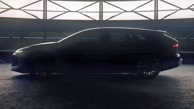 奥迪A6 Avant E-Tron，电动瓦罐轮廓初现