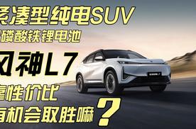 紧凑型纯电SUV，配磷酸铁锂电池，风神L7靠性价比有机会取胜嘛？