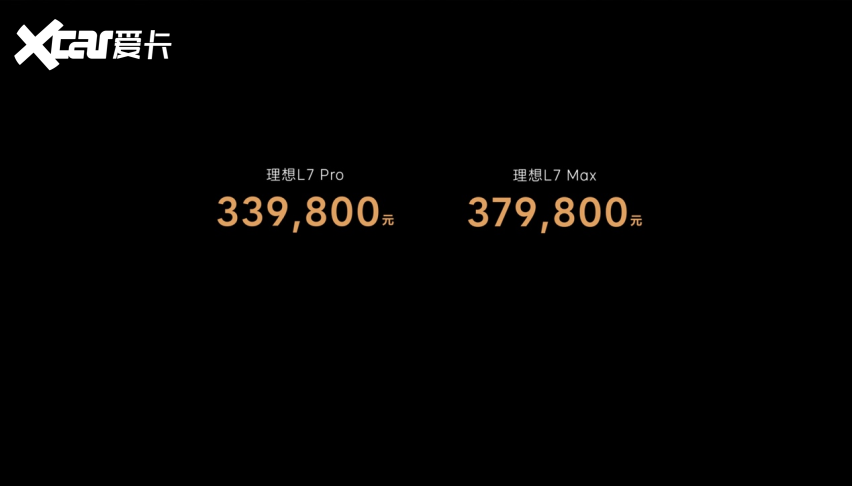 家庭智能旗舰五座SUV：理想L7发布全国统一零售价33.98-37.9
