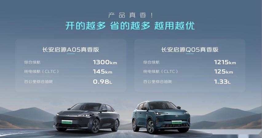 “9万级唯一双生电混长续航”车型——长安启源A05/Q05真香版上市