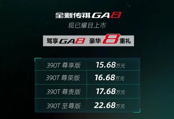 15万元以上的高起步，豪华旗舰轿车全新传祺GA8底气何来？