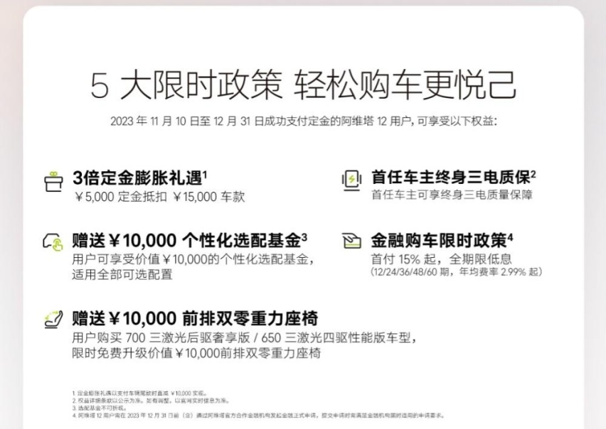 阿维塔12全球上市，售价30.08万元起