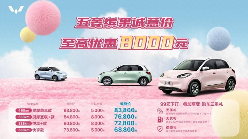 价格战烧到了小型车领域，五菱缤果和海鸥上演官降，谁更强？