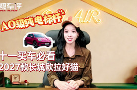 买车必看A0级纯电标杆-2027款长城欧拉好猫！六万级价值首选！
