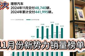 11月份新势力销量榜单 理想汽车超过5万 零跑率先完成任务