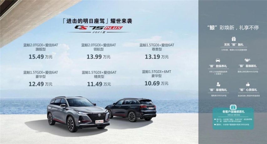 科技进化焕新升级 2021款长安CS75 PLUS上市
