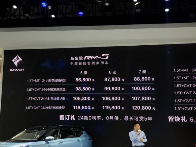 最大程度还原概念车，手机车机完美融合，宝骏RM-5上市，8.68万起