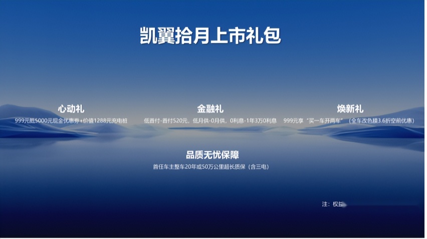 小车也有大智慧，凯翼拾月越级功能配置“遥遥领先”