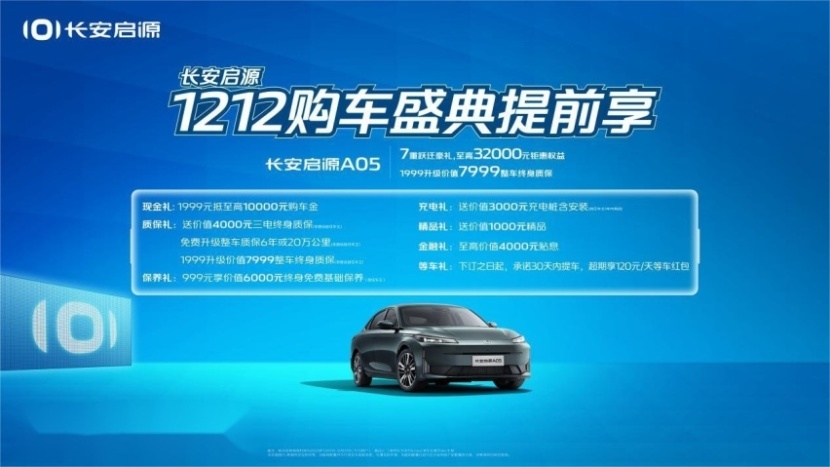 新年换新车？长安启源1212购车盛典提前享！