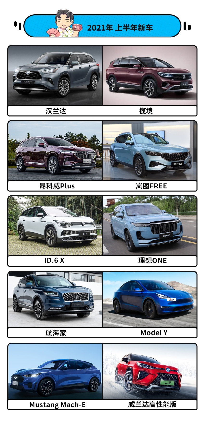 2021年上半年重磅SUV回顾 这是属于新能源的天下？